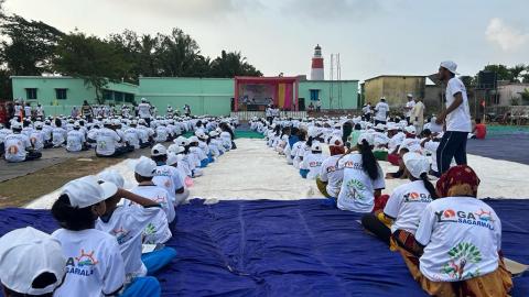 9th International Day of Yoga at False Point Lighthouse 2