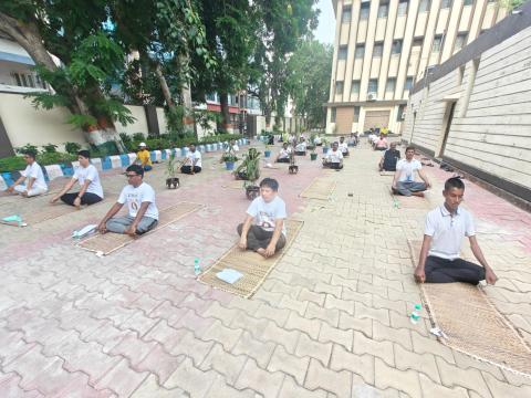 Celebration of 10th International Yoga Day on 21/06/2024 @ Jamnagar Directorate 
