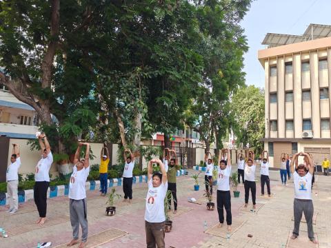 Celebration of International Yoga Day on 21/06/2024 @ Jamnagar Directorate 