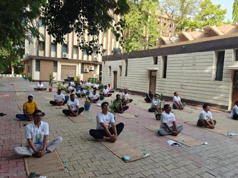 Celebration of International Yoga Day on 21/06/2024 @ Jamnagar Directorate 