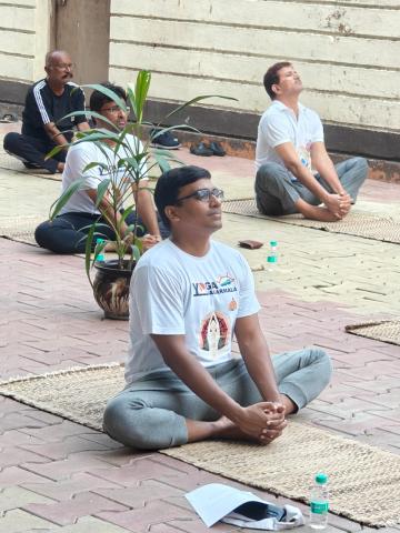 Celebration of International Yoga Day on 21/06/2024 @ Jamnagar Directorate 