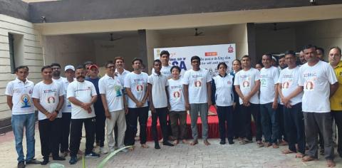 Celebration of International Yoga Day on 21/06/2024 @ Jamnagar Directorate 