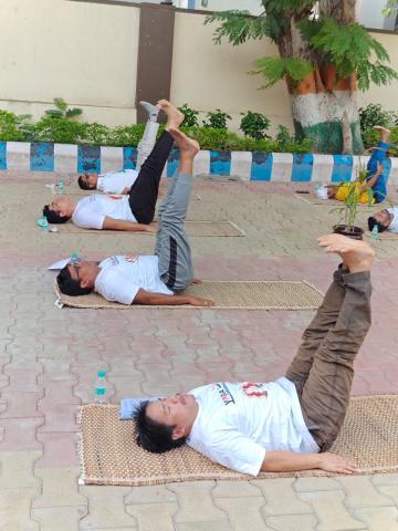 Celebration of International Yoga Day on 21/06/2024 @ Jamnagar Directorate 