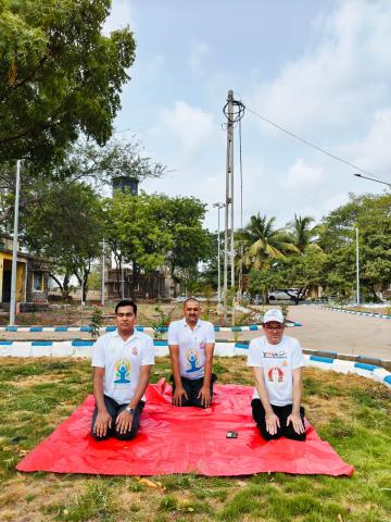 Celebration of International Yoga Day on 21/06/2024 @ Jamnagar Directorate 