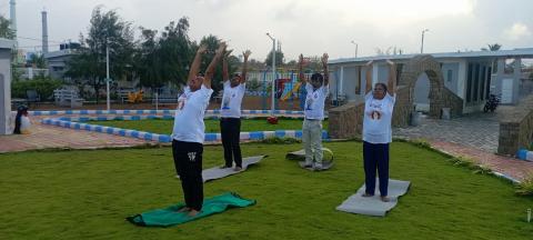 Celebration of International Yoga Day on 21/06/2024 @ Jamnagar Directorate 