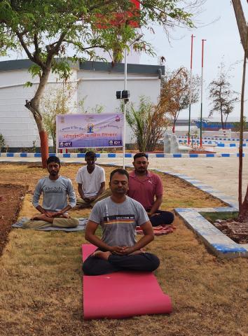 Celebration of International Yoga Day on 21/06/2024 @ Jamnagar Directorate 