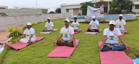 11th International Day of Yoga @ Veraval Lighthouse